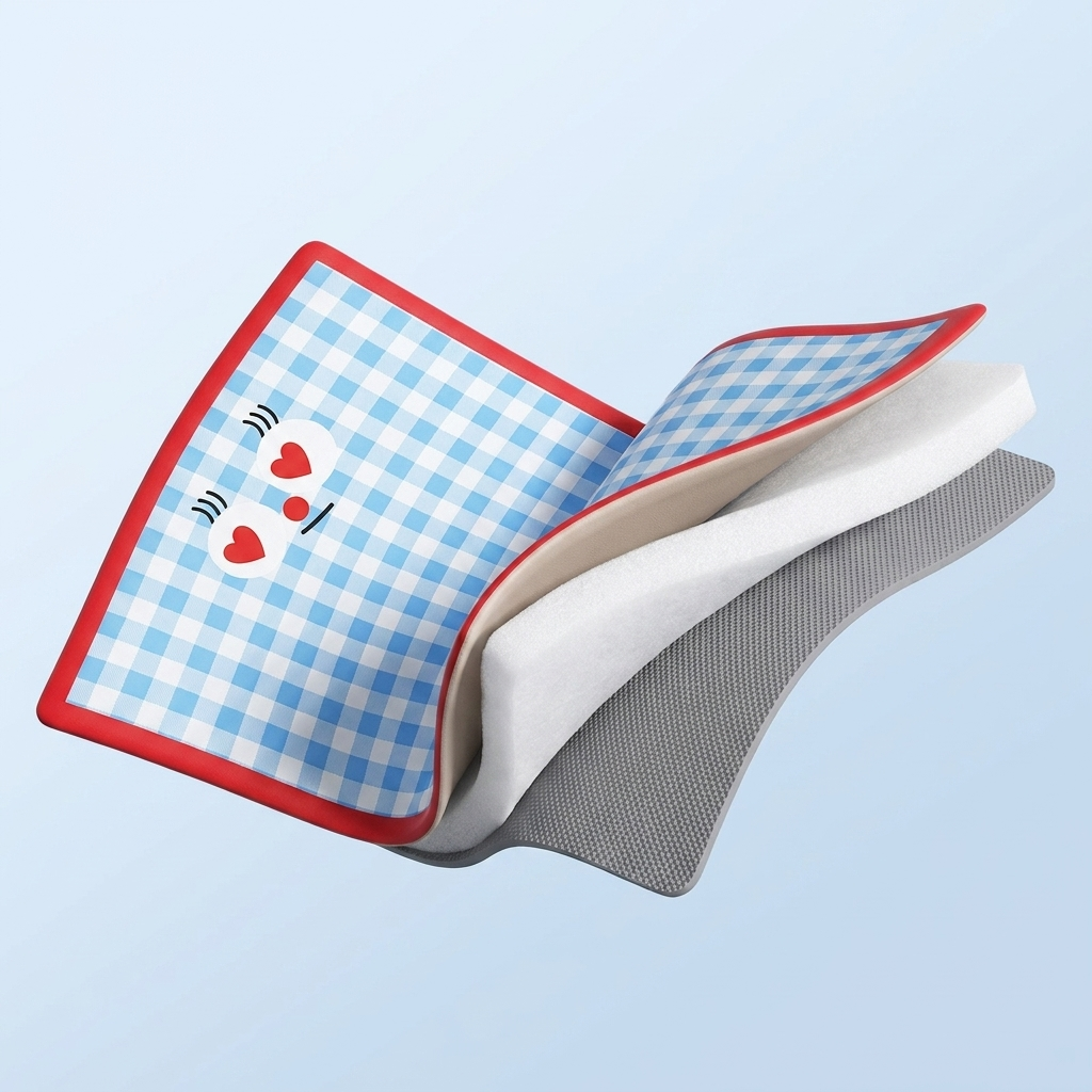 Tapis à carreaux rafraîchissant pour Chien — Confort & Fraîcheur 