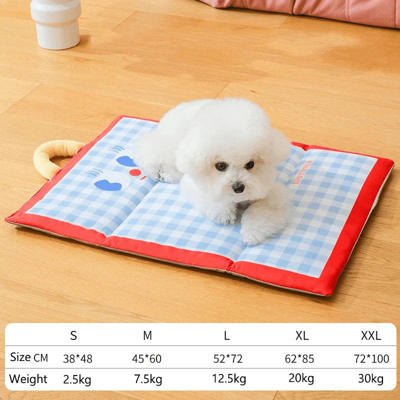 Tapis à carreaux rafraîchissant pour Chien — Confort & Fraîcheur 